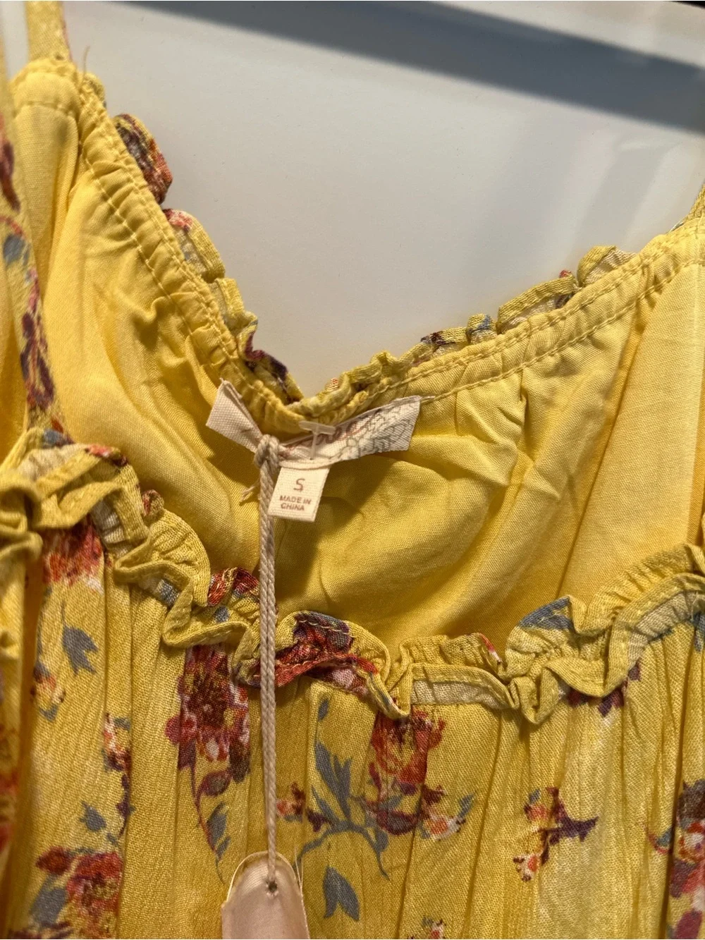 Mystree Yellow Floral Mini Dress - Picture 3 of 3